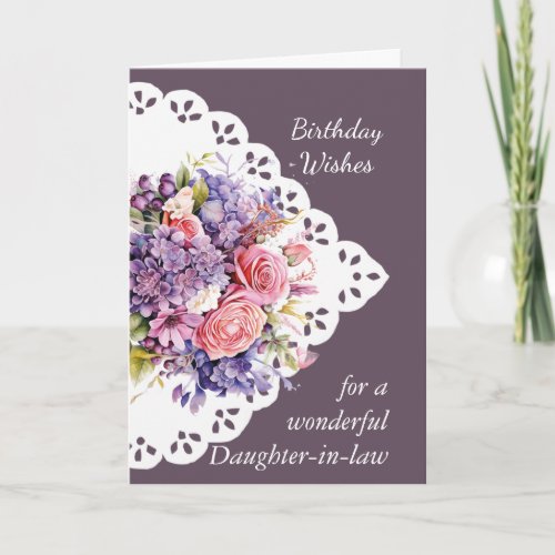  Flower Bouquet Daughter_in_law Birthday Card
