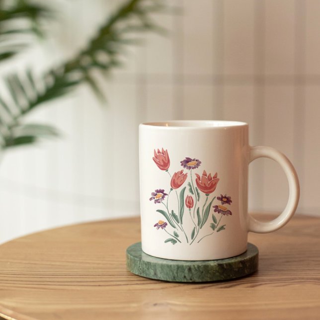 Flower Bouquet Delicate Floral Arrangements  Coffee Mug (Creator Uploaded)