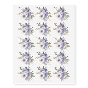 Flower Bouquet Design Temporary Tattoos
