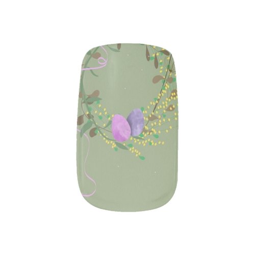 Flower Bouquet Easter Minx Nail Art