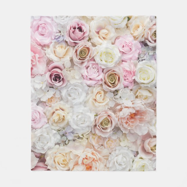 Flower Bouquet  Fleece Blanket (Front)
