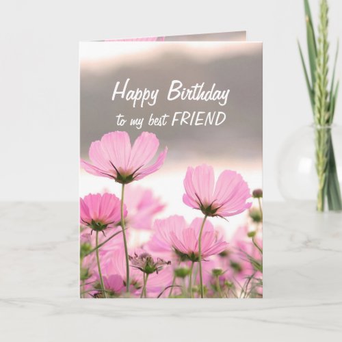  Flower Bouquet Friend Christian Birthday Card