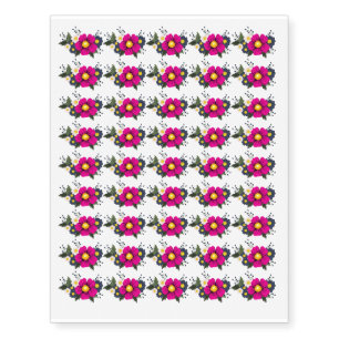 Flower Bouquet Garden Nature Design Temporary Tattoos