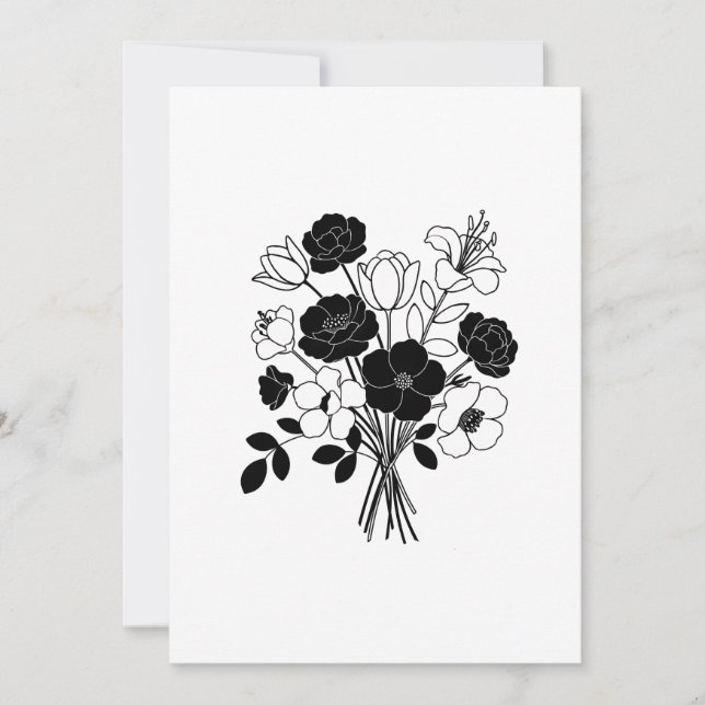 Flower bouquet Holiday Card (Front)