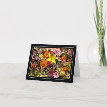 Flower Bouquet Note Card by LivingLife at Zazzle