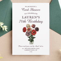 Flower Bouquet Shower by Mail 70th Birthday