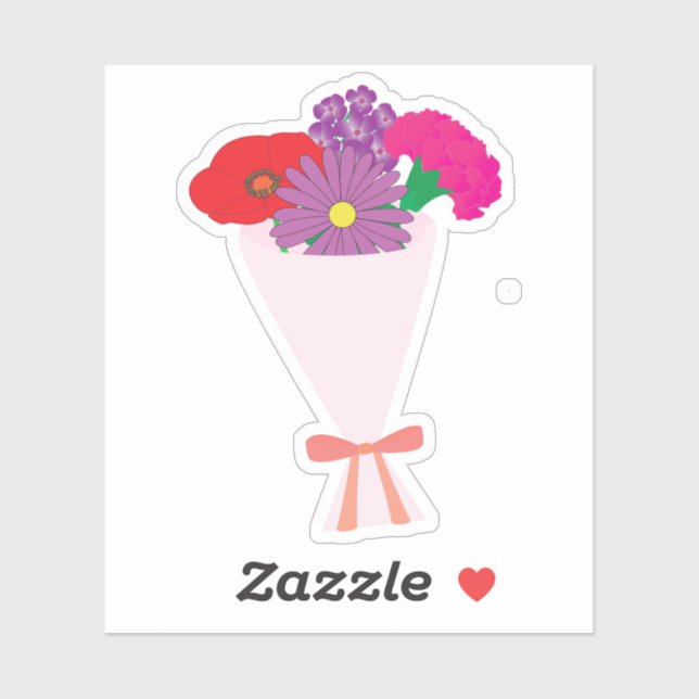 Flower Bouquet Sticker (Sheet)