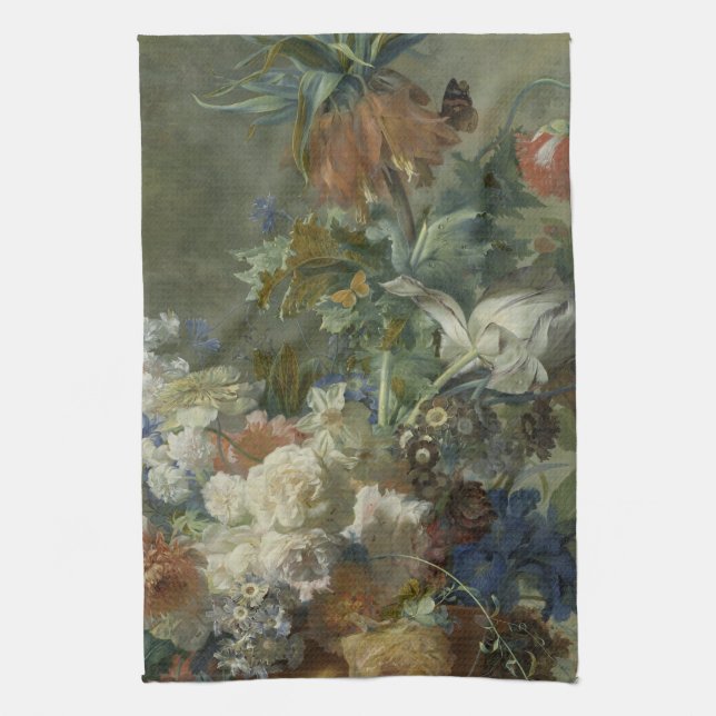 Flower bouquet, Still life, Huysum Kitchen Towel (Vertical)