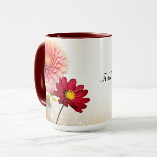 Flower Bouquet TEMPLATE, Mug (Front Left)