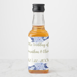 Flower Bouquet Thank You Design   Elegant Liquor Bottle Label