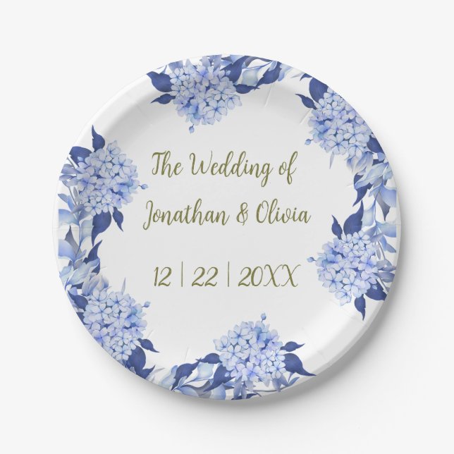 Flower Bouquet Thank You Design | Elegant Paper Plates (Front)