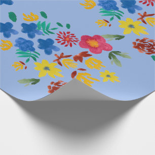 Flower bouquet wrapping paper