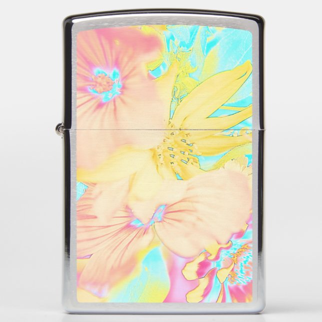 Flower bouquet... Zippo Lighter / Pocket Lighter (Front)