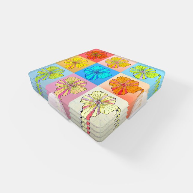 "Flower Box" Coasters (Set)