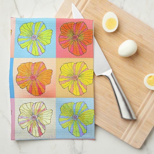"Flower Box" Kitchen Towel (Quarter Fold)