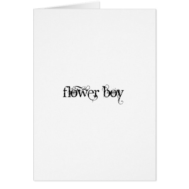 Flower Boy Cards (Front)