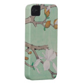 Flower Branches Iphone 4 Cover (Back/Right)