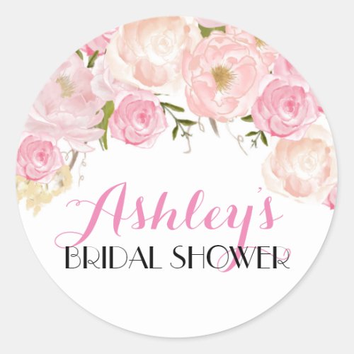 Flower Bridal Shower Sticker