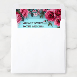 ✨ Flower Bride Invite For Engagement Event ✨ Envelope Liner