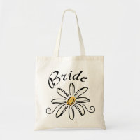 Flower Bride Tote Bag