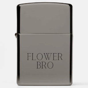 Flower Bro- Simple  Zippo Lighter