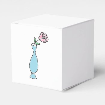 Flower Bud Vase Decorative Drawing Favor Boxes by CorgisandThings at Zazzle