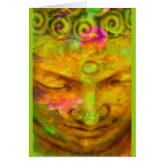 Flower Buddha Cards