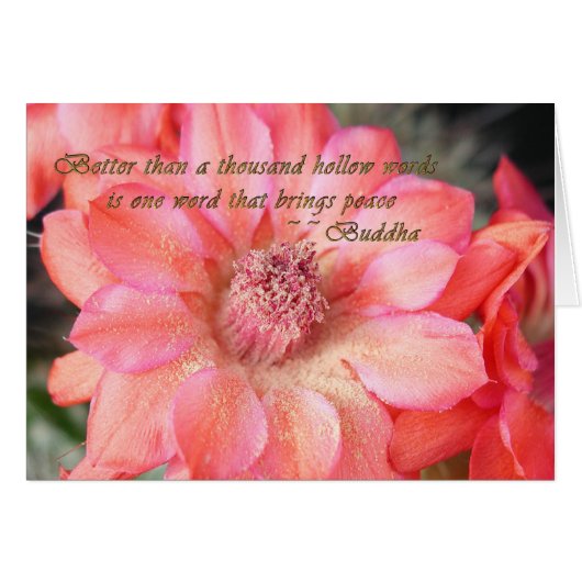 Flower Buddha Verse Cards (Front Horizontal)