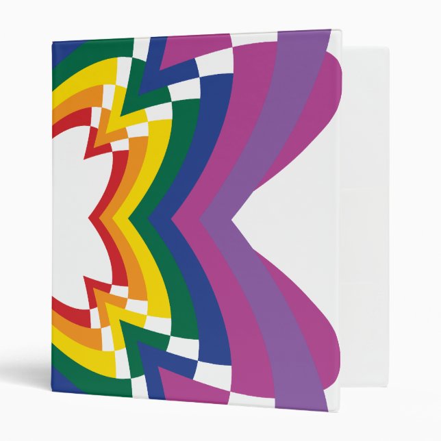 Flower Burst 3 Ring Binder (Front/Inside)