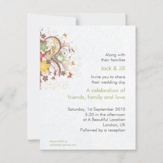 Flower Burst 4.25x5.5 Invitation