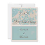 Flower Burst Wedding RSVP Card