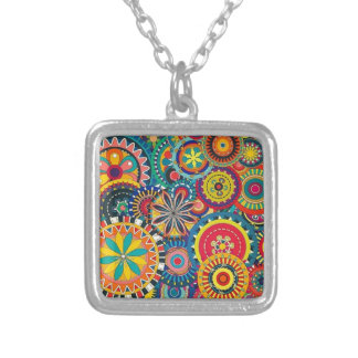 Flower Bursts Pinwheels Necklace