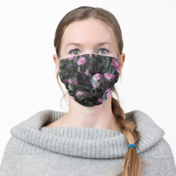 Flower Bush Pattern (Natural) Cloth Face Mask