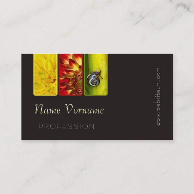 flower business card (Front)