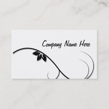 Flower Business Card by kristinegrace at Zazzle