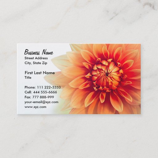 Customizable Flower Business Card Template