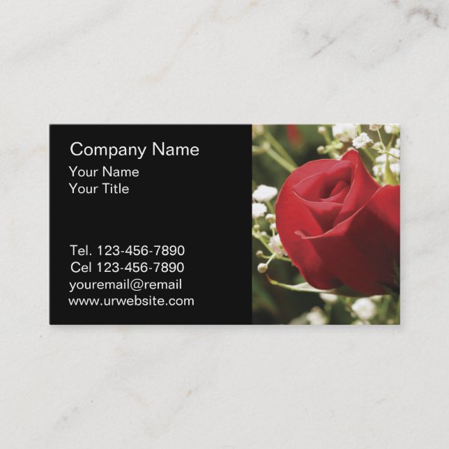Flower Business Cards (Front)