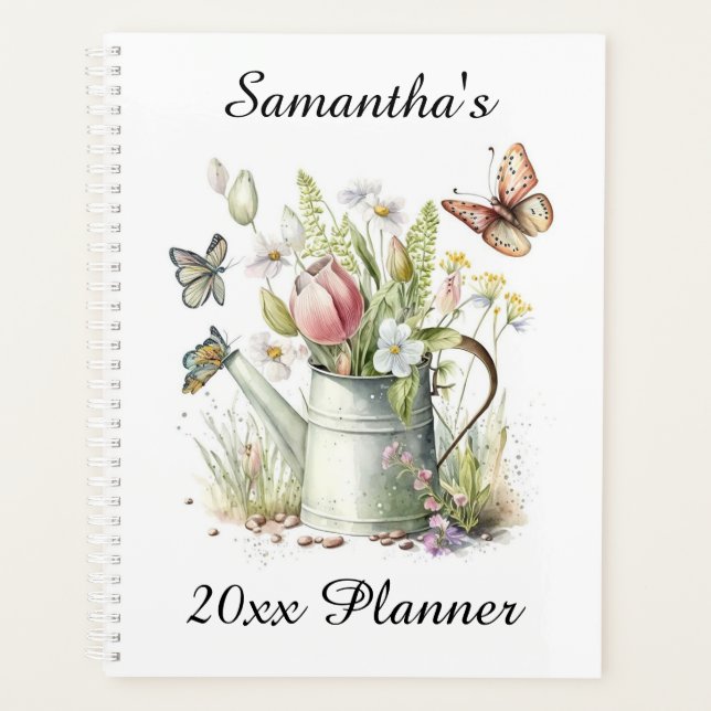 Flower Butterfly Personalized Planner (Front)