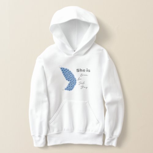 Flower Butterfly She Is Dream Love Smile Strong  Hoodie