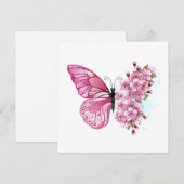 Flower Butterfly with Pink Sakura (Front/Back)
