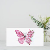 Flower Butterfly with Pink Sakura (Standing Front)