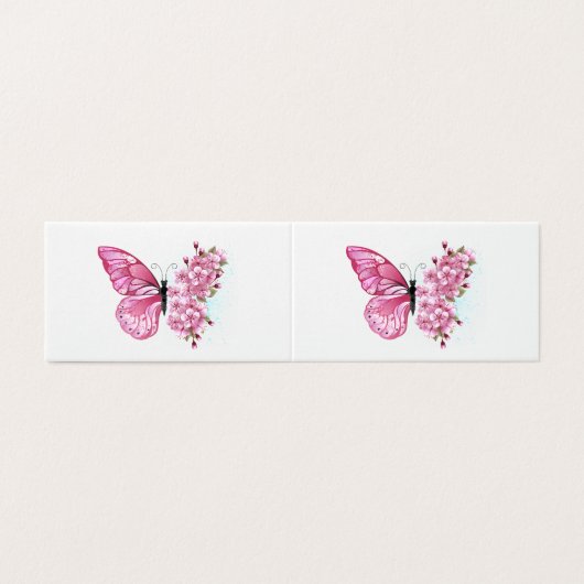 Flower Butterfly with Pink Sakura (Outside Unfolded)