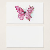 Flower Butterfly with Pink Sakura (Front & Back)