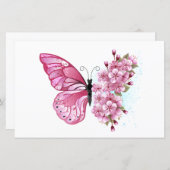 Flower Butterfly with Pink Sakura (Front/Back)