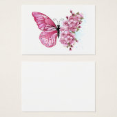 Flower Butterfly with Pink Sakura (Front & Back)