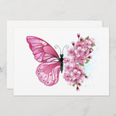 Flower Butterfly with Pink Sakura (Front/Back)
