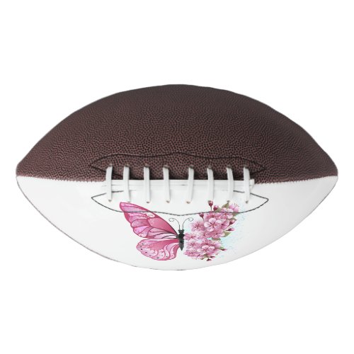 Flower Butterfly with Pink Sakura Football