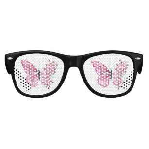 Flower Butterfly with Pink Sakura Kids Sunglasses