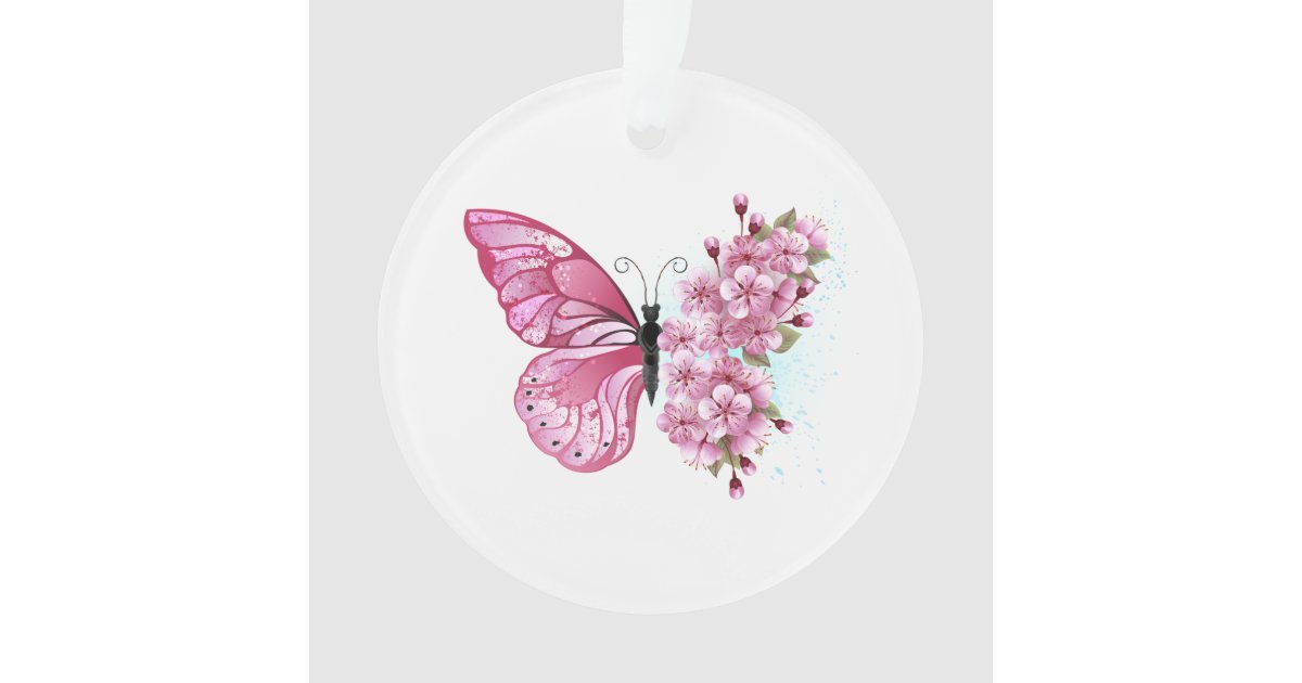 Butterfly monogram bikini pink