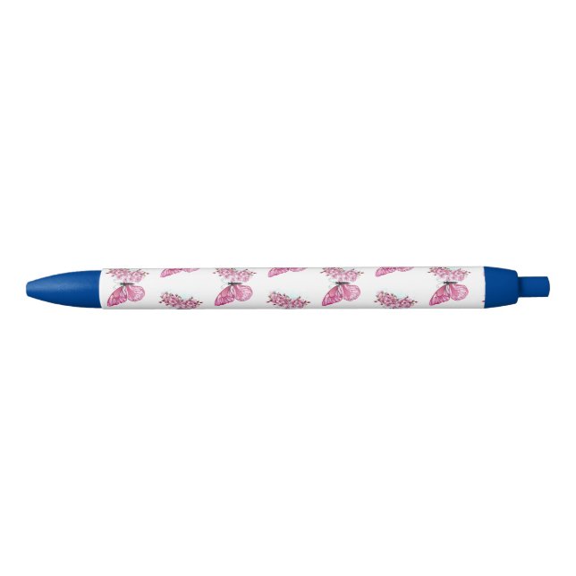 Flower Butterfly with Pink Sakura Pen (Front)
